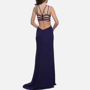 Neiman Marcus open back jersey gown Size 2